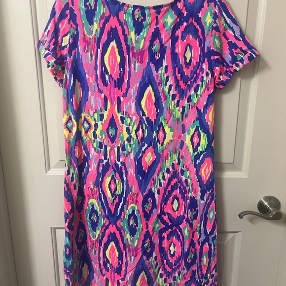 Vibrant Multicolor Patterned Dress - Picture 2 of 3